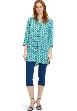 Betty Barclay Schlupfbluse 34 Arm blau gruen S14 86732540