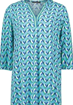 Betty Barclay Schlupfbluse 34 Arm blau gruen S14 86732540