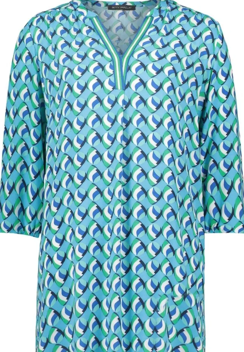 Betty Barclay Schlupfbluse 34 Arm blau gruen S14 86732540