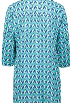Betty Barclay Schlupfbluse 34 Arm blau gruen S14 86732540