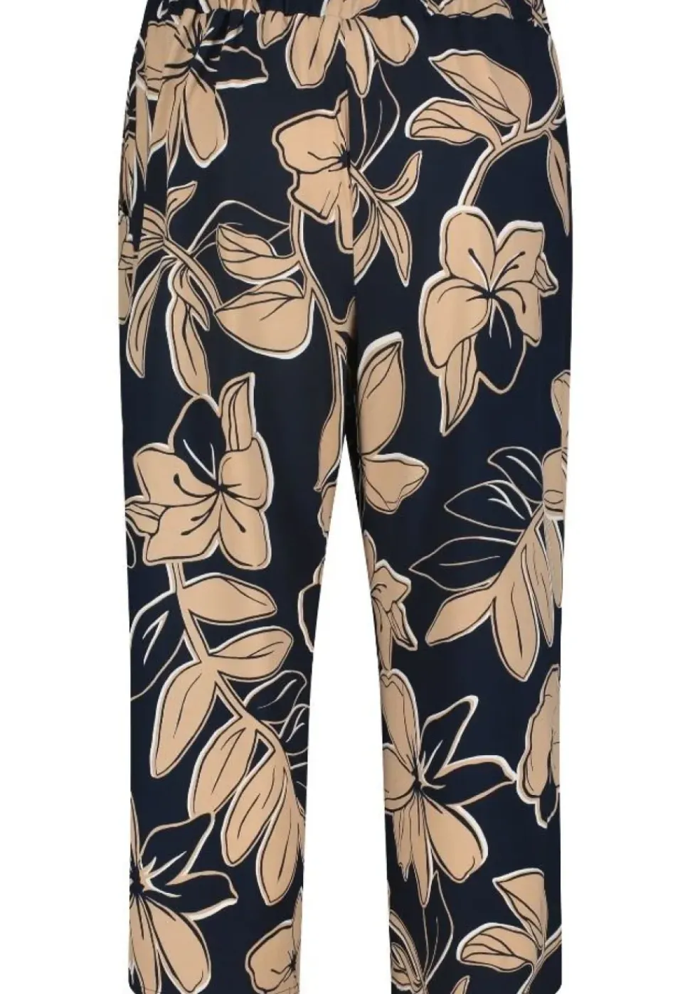 Betty Barclay Schlupfhose Floraler- Print Bundfalten blau S24 60272705