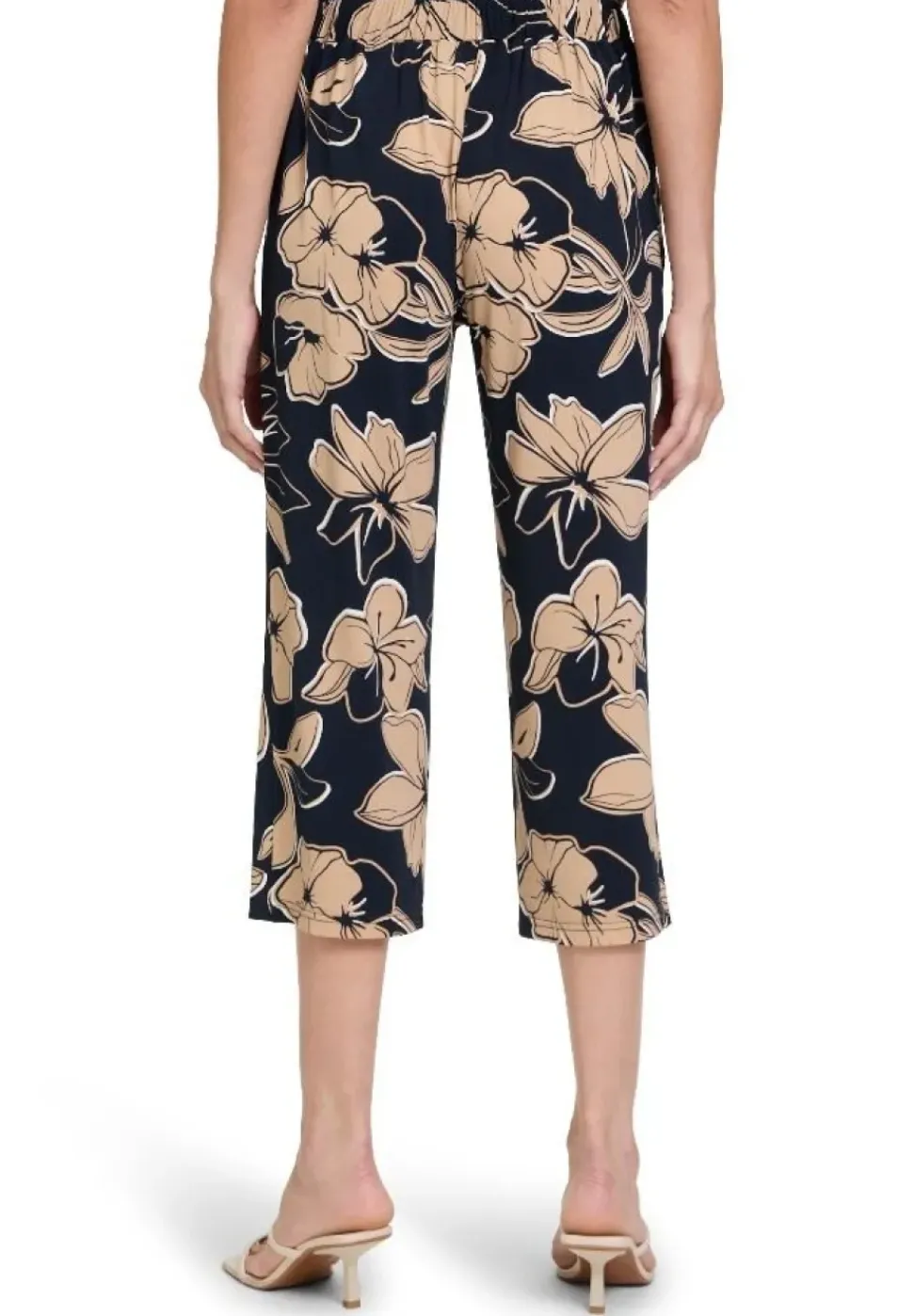 Betty Barclay Schlupfhose Floraler- Print Bundfalten blau S24 60272705