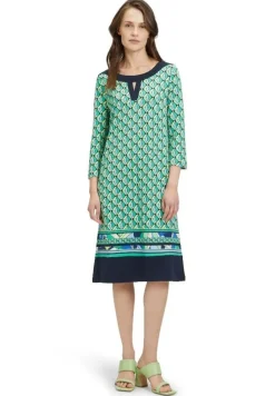 Betty Barclay Shirtkleid 3/4 Arm U- Boot Ausschnitt grün S14 15342531