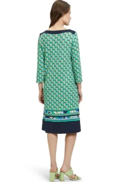 Betty Barclay Shirtkleid 3/4 Arm U- Boot Ausschnitt grün S14 15342531