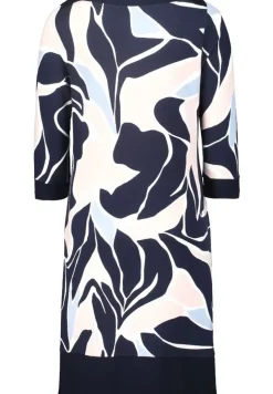 Betty Barclay Shirtkleid 3/4 Arm U- Boot Ausschnitt Nahttaschen blau S14 15402065