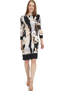 Betty Barclay Shirtkleid Floraler- Print  3/4 Arm schwarz S23 14122165