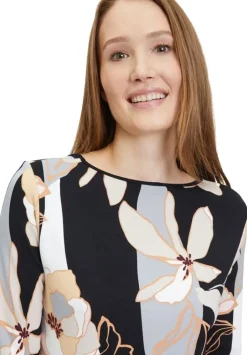 Betty Barclay Shirtkleid Floraler- Print  3/4 Arm schwarz S23 14122165