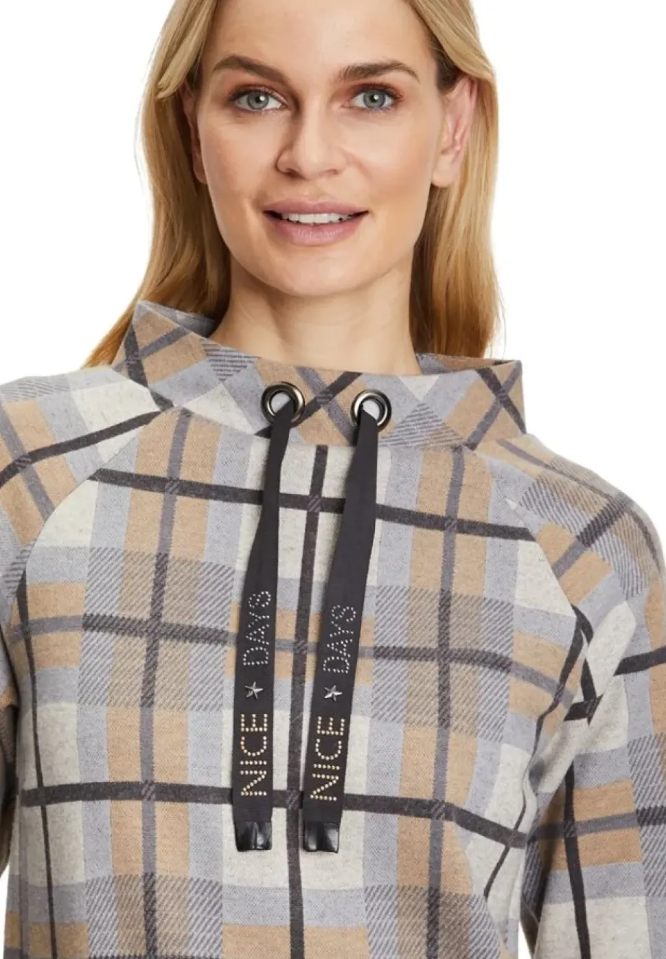 Betty Barclay Shirtkleid Stehkragen aufgesetzte Taschen grau S22 12321134
