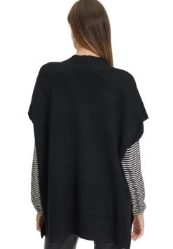 Betty Barclay Strick- Cape Seitenschlitze schwarz S23 50021036