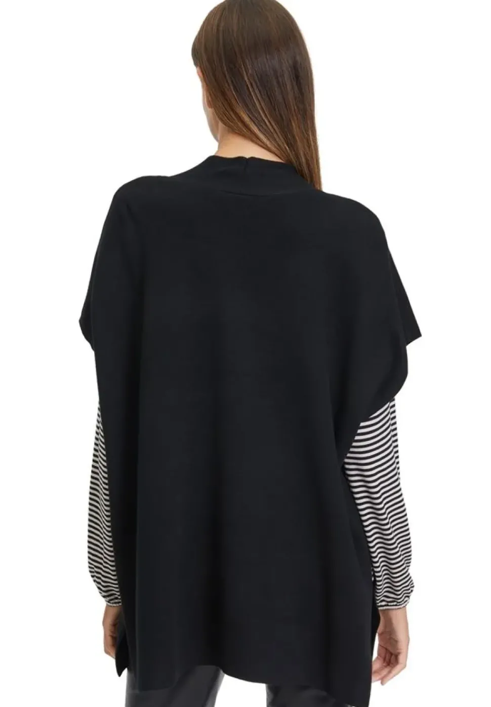 Betty Barclay Strick- Cape Seitenschlitze schwarz S23 50021036