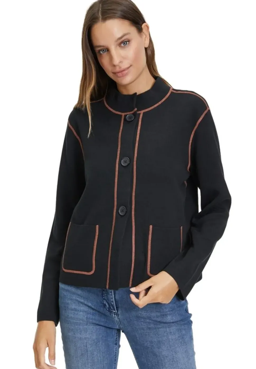 Betty Barclay Strickjacke Stehkragen S23 50172243