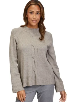 Betty Barclay Strickpullover Stehkragen Zopfmuster S23 59881026