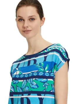 Betty Barclay T - Shirt Rundhals gemustert blau S14 20812218