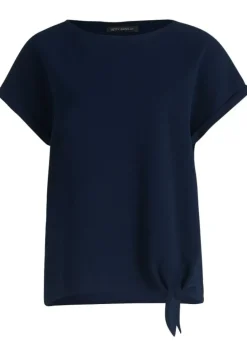 Betty Barclay T- Shirt Schleifenknoten U- Boot- Ausschnitt blau S14 21402781