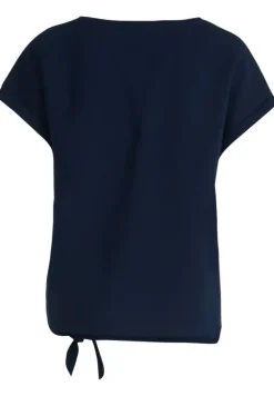 Betty Barclay T- Shirt Schleifenknoten U- Boot- Ausschnitt blau S14 21402781