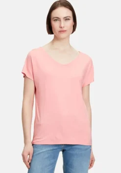Betty Barclay T- Shirt V - Ausschnitt salmon rosa S14  20931007