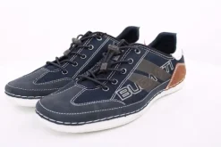 bugatti Herren Sneaker Halbschuh Schnellschnürung Wechselfußbett blau S14 321-AFF02-500