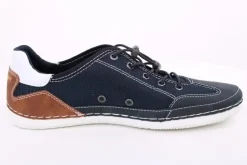 bugatti Herren Sneaker Halbschuh Schnellschnürung Wechselfußbett blau S14 321-AFF02-500