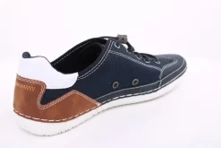 bugatti Herren Sneaker Halbschuh Schnellschnürung Wechselfußbett blau S14 321-AFF02-500