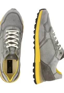 Bullboxer Herren Sneaker Leder farbige Sohle grau S13 373K20438A