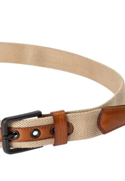 Camel Active Gürtel Baumwolle Leder beige 5B22402220
