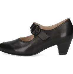 Caprice Damen Pumps Riemchenpumps Leder Komfortweite G schwarz S14 9-24406-42