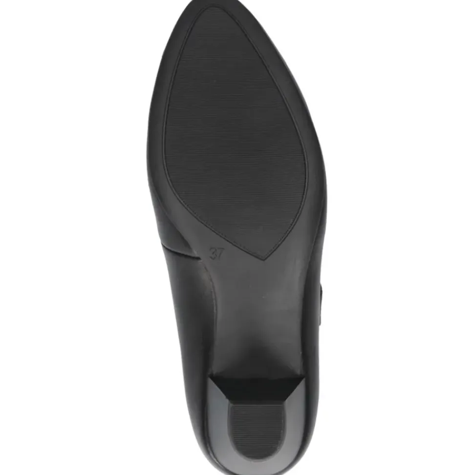 Caprice Damen Pumps Riemchenpumps Leder Komfortweite G schwarz S14 9-24406-42