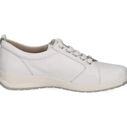 Caprice Damen Sneaker Leder H- Weite Wechselfußbett weiß S14 9-23752-42