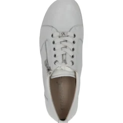 Caprice Damen Sneaker Leder H- Weite Wechselfußbett weiß S14 9-23752-42