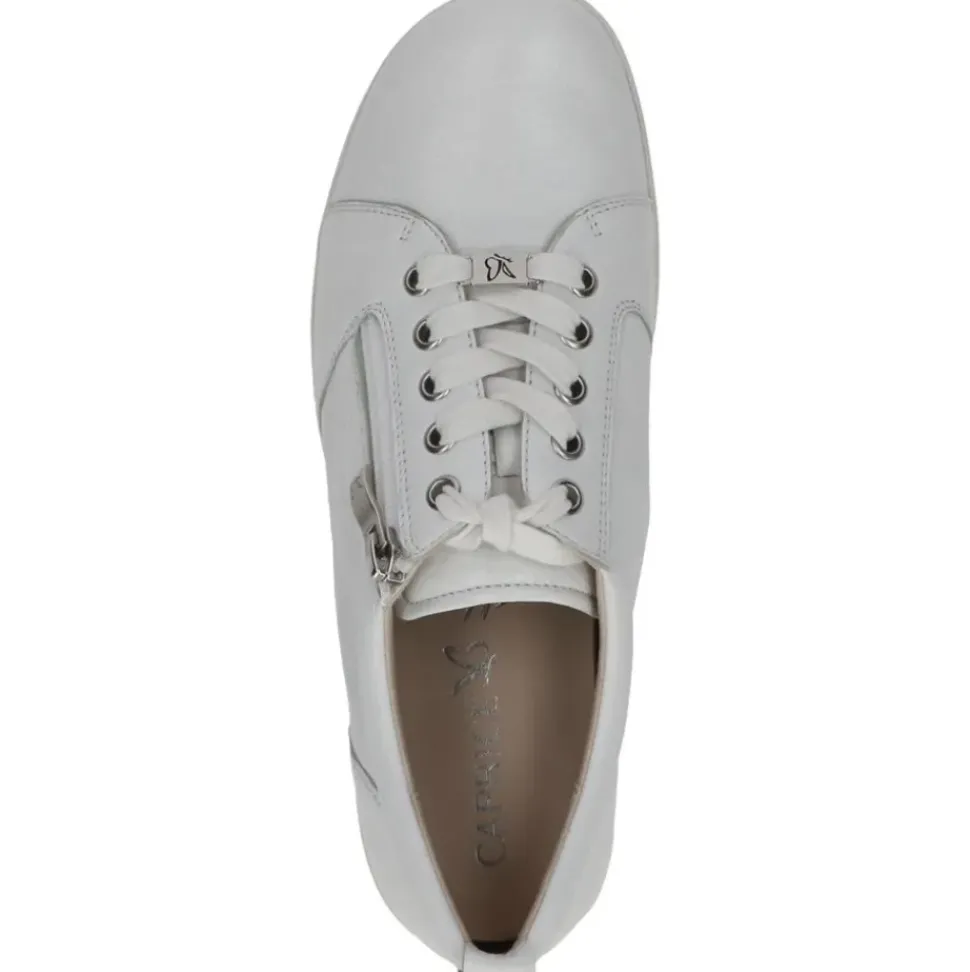 Caprice Damen Sneaker Leder H- Weite Wechselfußbett weiß S14 9-23752-42