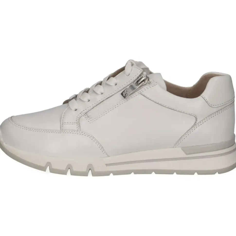 Caprice Damen Sneaker Leder Wechselfußbett H- Weite weiß S14 9-23753-42