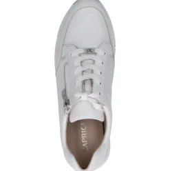 Caprice Damen Sneaker Leder Wechselfußbett H- Weite weiß S14 9-23753-42