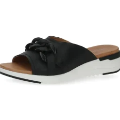 Caprice Lederpantolette MEMOTION schwarz S13  9-9-27206-20
