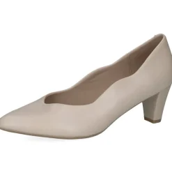 Caprice Pumps Leder klassisch G- Weite beige S14 9-22400-42