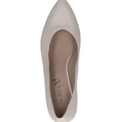 Caprice Pumps Leder klassisch G- Weite beige S14 9-22400-42