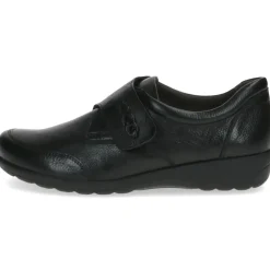 Caprice Slipper Leder Mehrweite "H" Wechselfußbett schwarz S23 9-24706-41