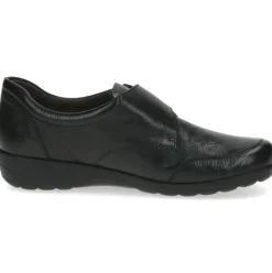 Caprice Slipper Leder Mehrweite "H" Wechselfußbett schwarz S23 9-24706-41