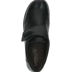 Caprice Slipper Leder Mehrweite "H" Wechselfußbett schwarz S23 9-24706-41