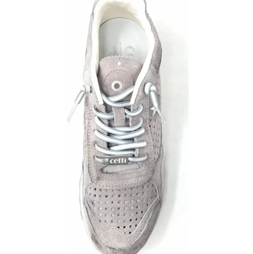 Cetti Herren Sneaker grün, silber, braun C848