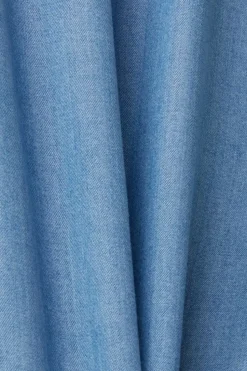 EDC Aus TENCEL™: Shorts in Denimoptik blau NOS 993CC1C305