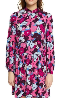 EDC Blusenkleid mit Blumen-Print; LENZING™ ECOVERO™ 032CC1E306