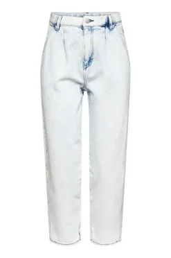 EDC Cropped Jeans mit Bundfalten 032CC1B311