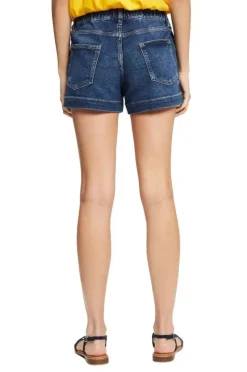 EDC Denim- Shorts Kordelzug blau S22  042CC1C316