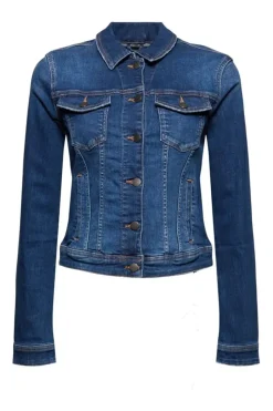 EDC Jeansjacke im Used-Look, Organic Cotton Denim NOS 991CC1G301