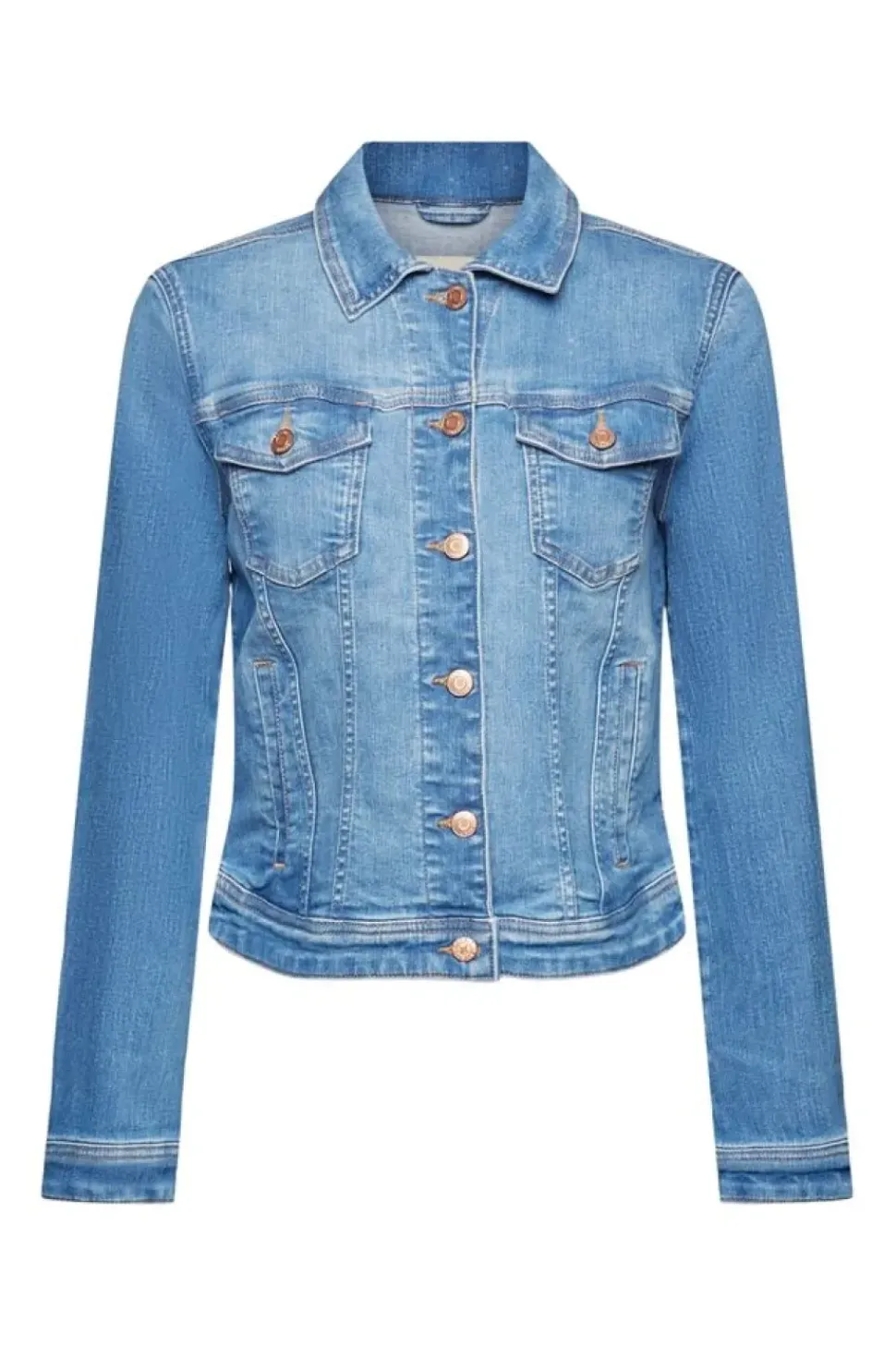 EDC Jeansjacke im Used-Look, Organic Cotton Denim NOS 991CC1G301