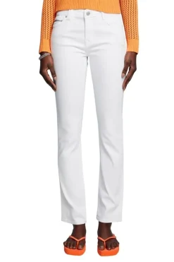 EDC Jeans mit Reißverschlussdetail weiß S23 033CC1B306