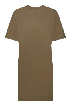 EDC Kleid aus Jersey lila, grün, schwarz S23 033CC1E301