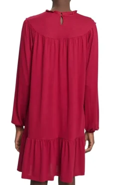 EDC Minikleid aus Strick, LENZING™ ECOVERO™ rot S23 112CC1E312