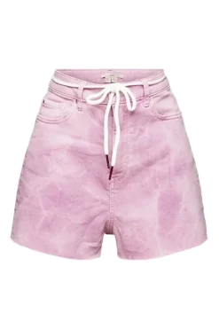 EDC Shorts kurze Hose Batik-Waschung blau, liula S22 052CC1C310