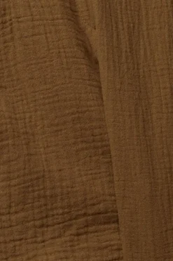 EDC Shorts kurze Hose Crinkle- Effekt Bindegürtel grün S22 052CC1C308